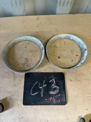 55 NASH Statesman Ambassador 1955 faros moldura biseles forma rugosa OEM Foto 1 de 4