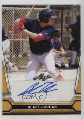 2021 Leaf Multisport Blaster Auto Gold Blaze Jordan #BA-BJ1 Auto - Image 1 of 2
