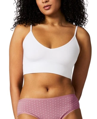 Bralette supersuave GapBody sin costuras con cuello en V Gap BLANCO mediano EE. UU. Foto 1 de 3