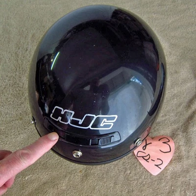 hjc black CS-2 large half motorcycle helmet - Imagem 1 de 4