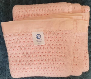 Mothercare Rosa Vintage Carrozzina Coperta Cellulare Acrilico 2543121 Ottime Condizioni Made GB - Foto 1 di 5