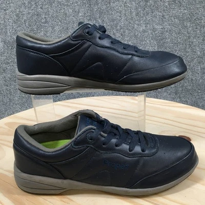 Propet Zapatos Mujer 8 N Lavables Tenis para Caminar Con Cordones W3840 Cuero Azul Foto 1 de 4
