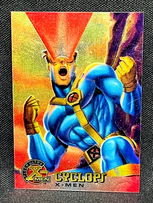 1995 Fleer Ultra X-Men All-Chromium - CYCLOPS - PROMO CARD - POWER SURGE - Image 1 of 2