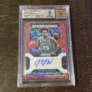 2021-22 Panini Prizm Choice #47 PJ Washington Hornets BGS 9 w/ 10 AUTO - Picture 1 of 2