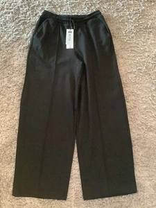 New With Tags Ladies F&F Black Wide Leg Activewear Jersey Trousers Size Medium - Picture 1 of 6