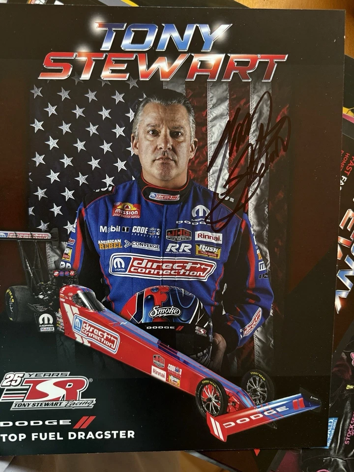 Tony Stewart Signed 2025 NHRA Hero Card Postcard Autographed NASCAR HOF - Image 1 of 1