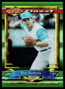 1994 Topps Finest Refractor Bret Barberie Florida Marlins #187 C18 - Picture 1 of 2