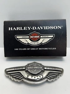 Harley Davidson Motorrad 1903 2003 100th Anniversary Gürtelschnalle Vintage - Bild 1 von 11