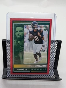 2024 Panini Encore Football Pinnacle Rookie #218 Caleb Williams (RC) Red 7/49 - Bild 1 von 2