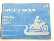 Original Owners Manual 1979 Honda CB650 11588rs