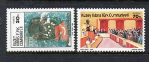 TURCOCHIPRIOTA MNH 1984 SG159-160 1A ANV REPÚBLICA TURCA DEL NORTE DE CHIPRIOTA - Imagen 1 de 1