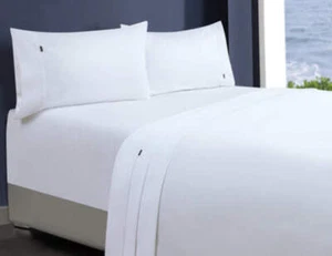 1000tc egyptian cotton 1 fitted sheet and 2 pillowcases king single white - Picture 1 of 1