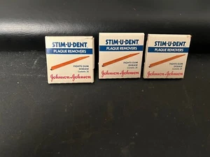 Stim U Dent Plaque Entferner Minzgeschmack 3 Packungen x 25 1987 Johnson Pick - Bild 1 von 2