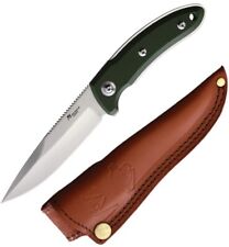 Katz Predator Fixed Knife 4.5" 9Cr18MoV Steel Full Tang Blade Green G10 Handle