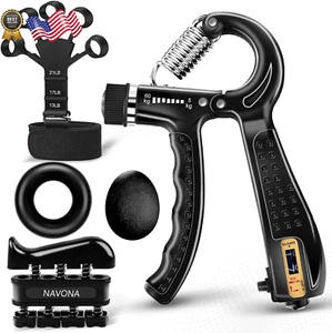 5 PCS Grip Strength Trainer Kit Hand Gripper Strengthener Forearm Strengthener - Picture 1 of 12