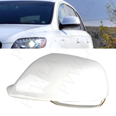 Left Driver Side White Mirror Cover Cap Housing for Audi Q7 Q5 2011 2012-2017 Foto 1 de 4