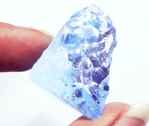 48.60 Ct Brazilian Blue Topaz Rough Certified Loose Gemstone With Free Gift - Picture 1 of 6