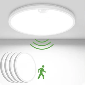 LED Deckenlampe mit Bewegungsmelder 360° Sensor Wandleuchte Flur 12/18/24/36W DE - Bild 1 von 58