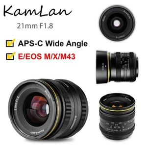 KamLan 21mm F1.8 Wide Angle Manual Focus Lens for Canon Fuji Sony M4/3 Mount - Picture 1 of 16