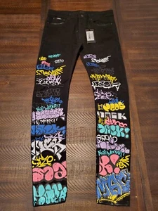 👖 MacKeen REOS DENIM PANT BLACK Size 34 👖 - Picture 1 of 6