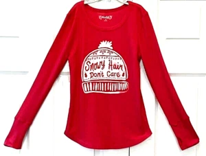 Girls Long Sleeve Red and White Sweater by MUDD Size 12 - Picture 1 of 7