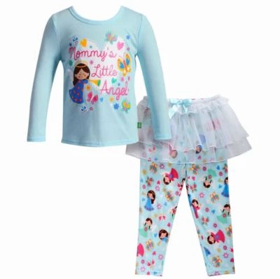 Girl  and Doll Matching Pajamas Mommy's Angel Tutu Outfit fit American Girl 4-14 - Image 1 of 2