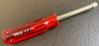 Vintage VACO S8 1/4" Nut Driver Made in USA Foto 1 de 4