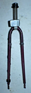 Vintage Steel Rigid Hybid Bike Fork 26" 1" Threaded 140mm V-Brakes Fast Shipper! - Picture 1 of 18