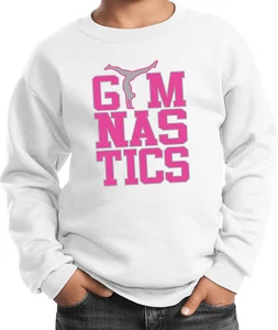 Gymnastics Text Kids Sweatshirt - Picture 1 of 22