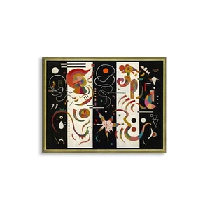 Stampa su Carta su tela o Quadro su tela o con Cornice Wassily Kandinsky Striped - Picture 1 of 9