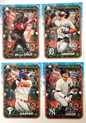 2024 Topps Holiday Baseball, #1-200, You Pick, COMPLETE YOUR SET!! - Image 1 of 4