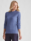 Noni B - Womens Jumper - Regular Winter Sweater - Blue Pullover Vertical Stripe