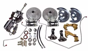 1967 - 1969 Camaro Firebird power front disc brake conversion 7" chrome booster - Picture 1 of 6