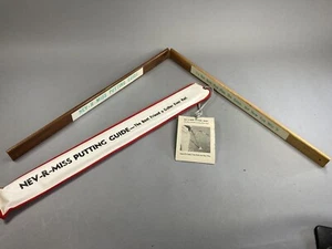 Vtg 1963 Leister Game Co NEV-R-MISS Putting Guide Novelty Golfing Gag Gift - Picture 1 of 5