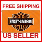 Harley Davidson 3x5 ft Flag Motorcycle Banner Logo Polyester Garage Wall Sign