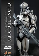 Hot Toys Clone Trooper Chrome Version Star Wars Attack Of The 1/6 NEW MMS643