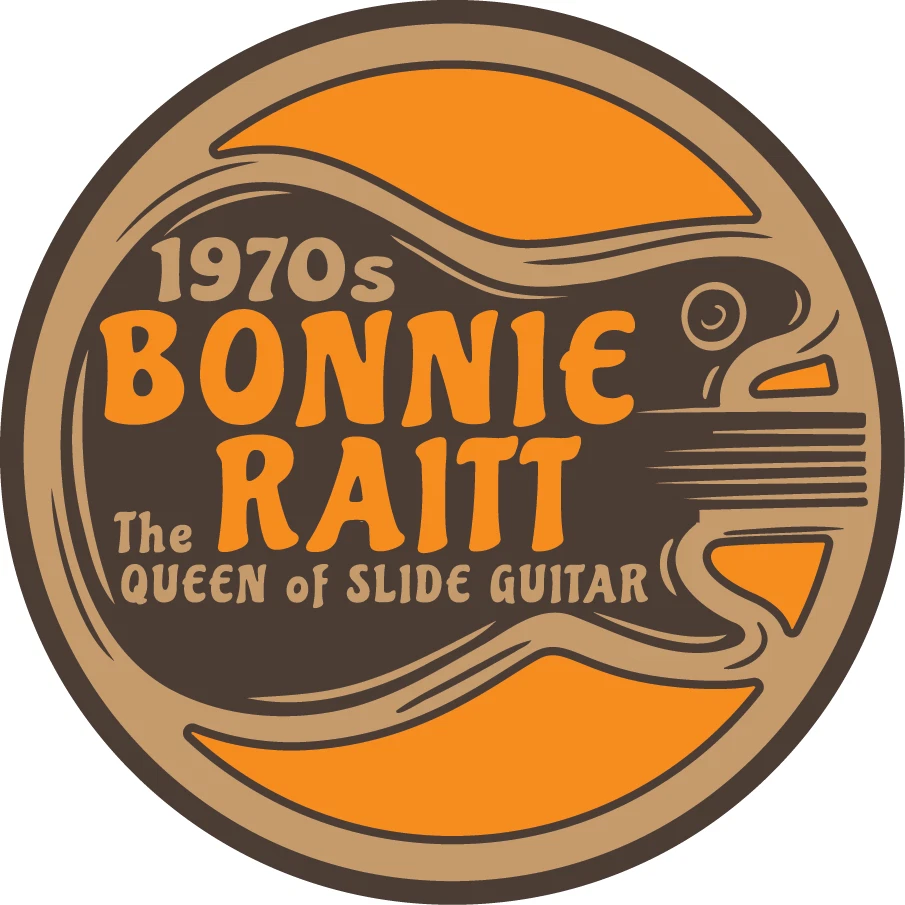 Bonnie Raitt 1970s Queen of Slide Guitar Blues Rock Folk Vinyl Sticker Decal