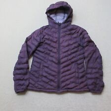 Mountain Warehouse Puffer Jacket Womens UK 10 Purple Full Zip Hooded EU 38