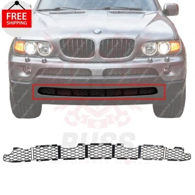 New Front Center Bumper Grille Black Plastic Fits 2004-2006 BMW X5 BM1036146 Foto 1 de 4