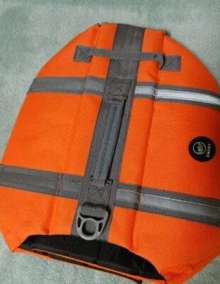 Dog Reflective Safety Float Vests Jackets. Lot Of 2. Blue/Orange. Size L New  - Image 1 of 4
