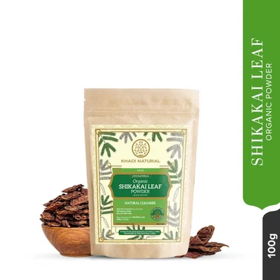 Polvo orgánico anticaspa y limpiador de hojas Khadi Natural Shikakai (100 g) Foto 1 de 3