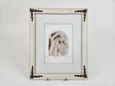 Grabado Lummus "Sorpresa del domingo" 1981 Carol Travers prueba artista firmado de colección Foto 1 de 4