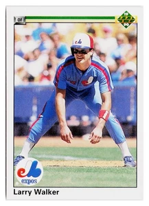 Larry Walker HOF-1990 Upper Deck #466 RC Montreal Expos Rookie NM/MT - Bild 1 von 2