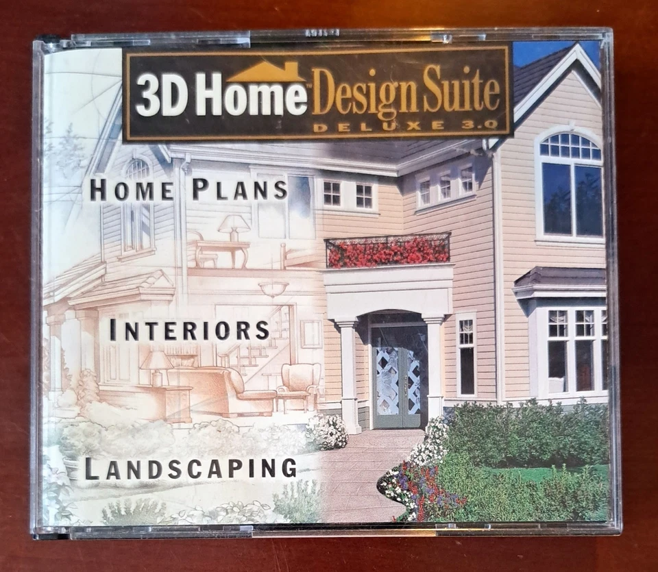 3D Home Design Suite Deluxe, 1999  6-cd Set, PC - Image 1 of 4