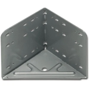 Bettwinkel Eckverbinder Winkel, 115 x 115 x 133 mm Stahl silbergrau, 1 Stück - Bild 1 von 2