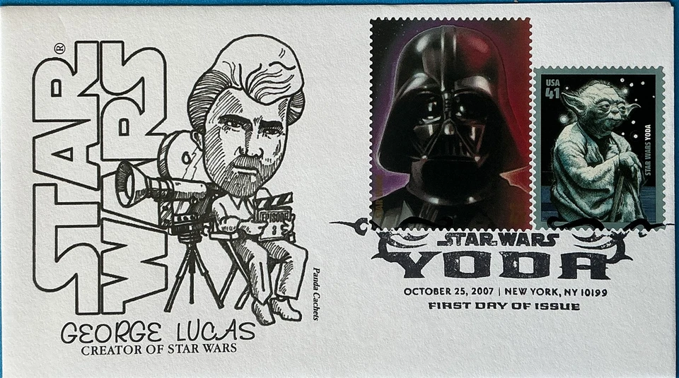 PANDA 4205 Yoda Reprint George Lucas Creator of Star Wars Darth Vader  - Image 1 of 1