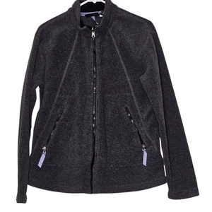 Vintage Patagonia Synchilla 90s Fleece Jacket Charcoal Gray Full Zip L Gorpcore - Picture 1 of 14