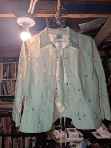 Cabi 5162 Portrail-Jacke mit Blumenösen in Elfenbein Größe M Perlenknöpfe - Bild 1 von 4