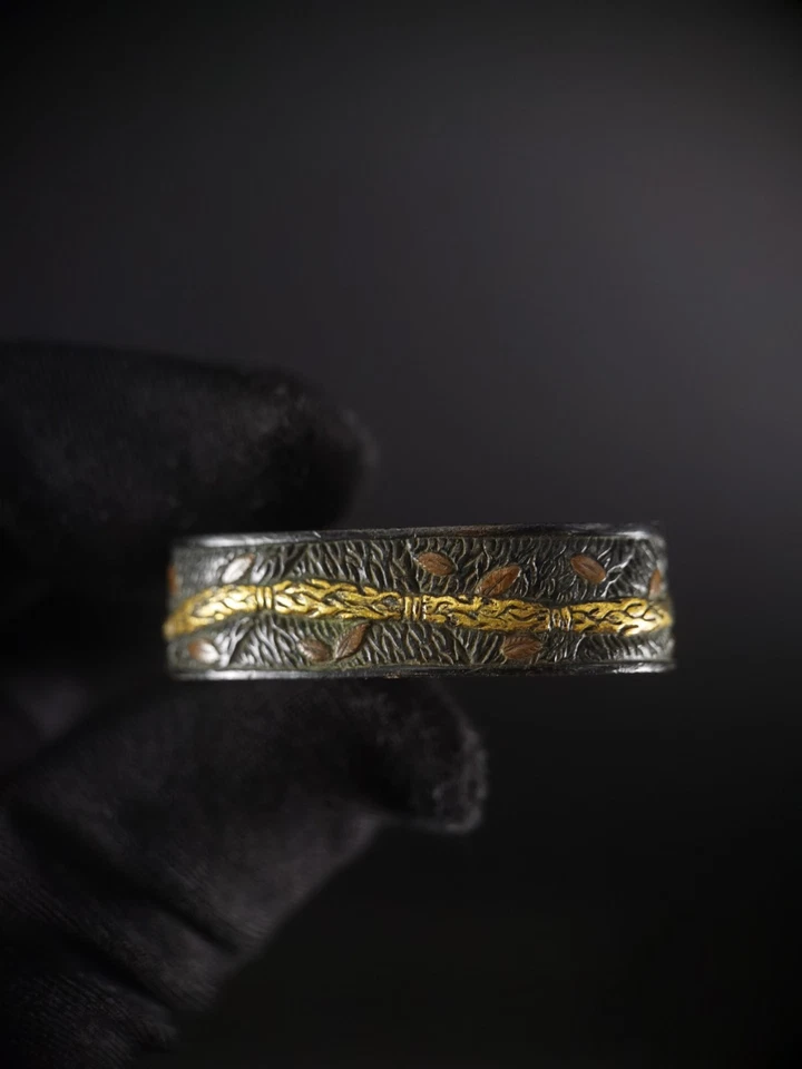 Corda mágica tipo japonês fúchi único para período Wakzashi Edo antigo F154 - Imagem 1 de 4