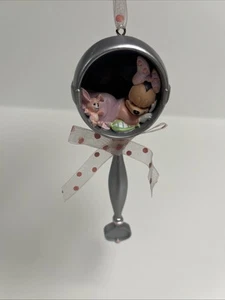 Disney Minnie Mouse Baby’s First Christmas Rassel Ornament - Bild 1 von 4